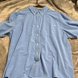Huk Men's Blue Button-Down Shirt